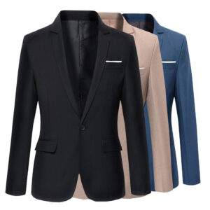 Casual Suit Middle-aged Professionals Korean-style Slim Fit